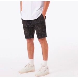 Zanerobe Sureshot Camo Shorts Mens 32 Green Raw Hem Military Army Y2K Utility